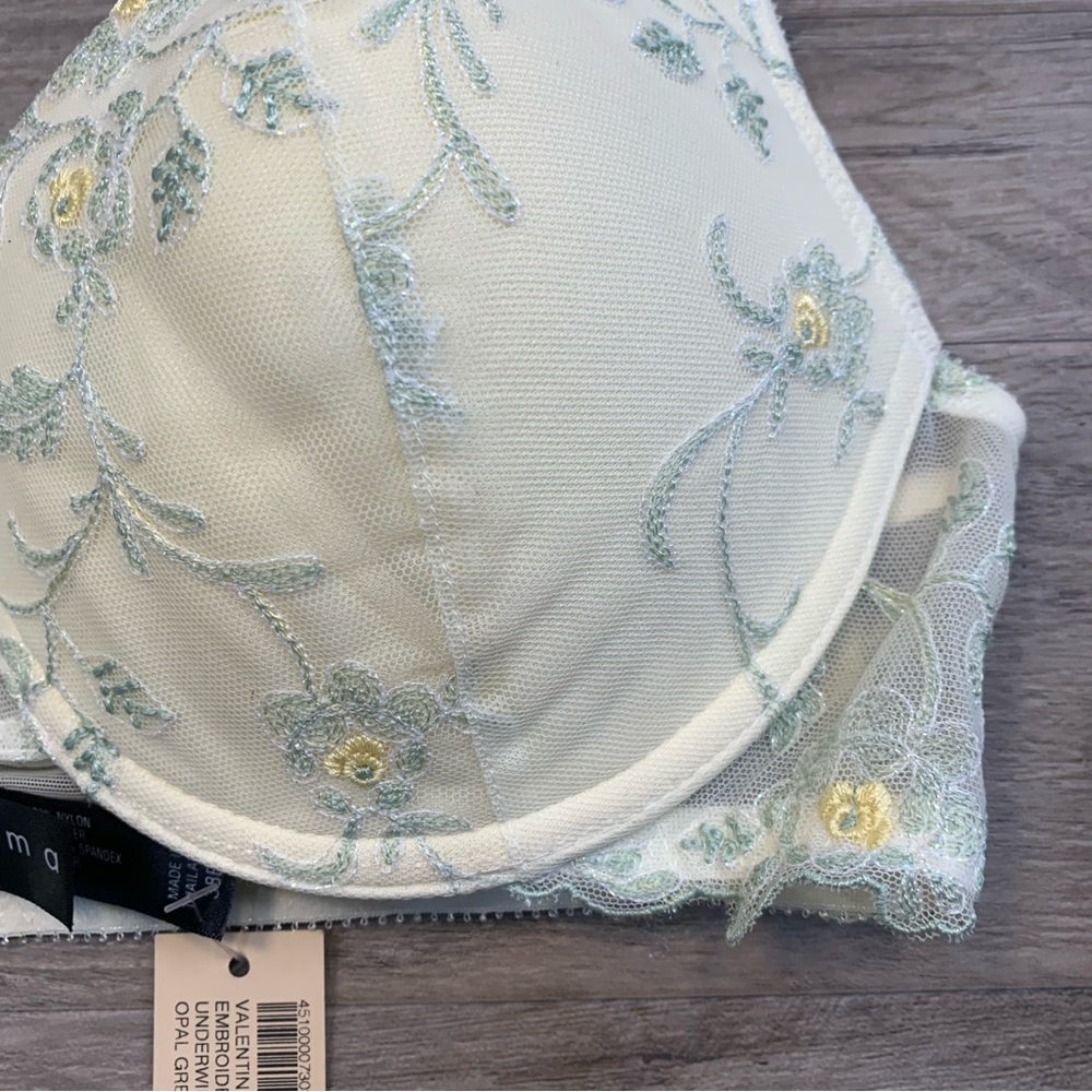 Soma Light Green Floral Lace Bra - Picture 11 of 12